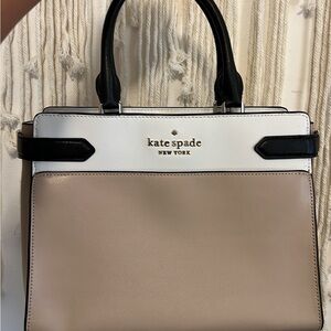 Kate Spade Tan and Black Satchel
